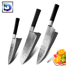 Carregar imagem no visualizador da galeria, Orichalko - Jogo de Facas Profissional Japonês 8" Acabamento Martelado