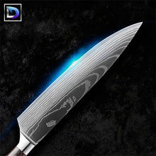 Carregar imagem no visualizador da galeria, Nebula - Faca do Chef Profissional Japônesa 8" Acabamento Aço Damasco